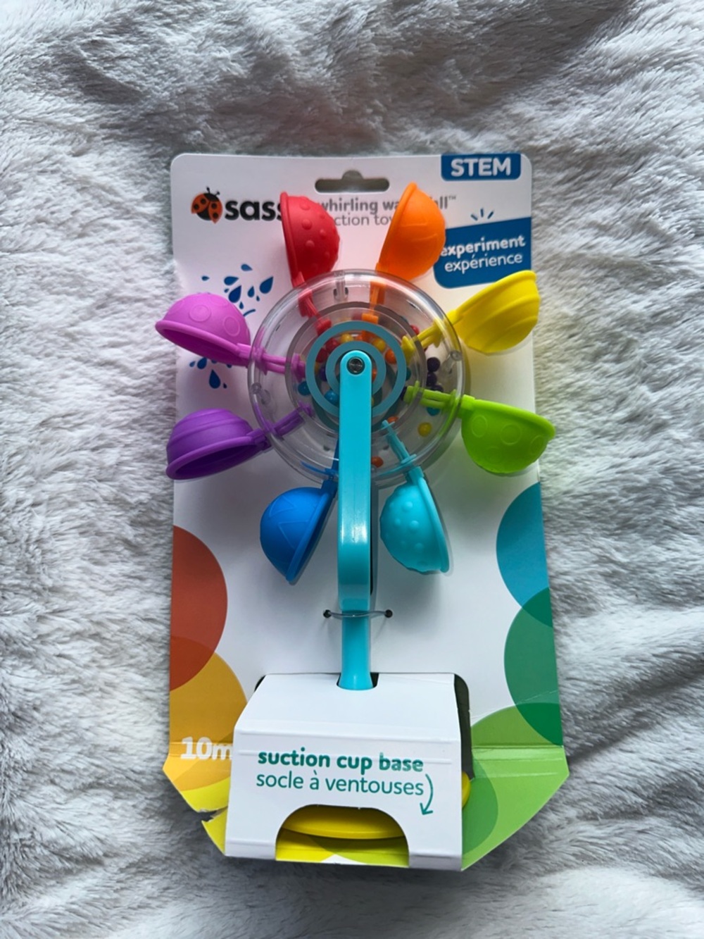 Rainbow Suction Cup Bath Spinner - Multicolor